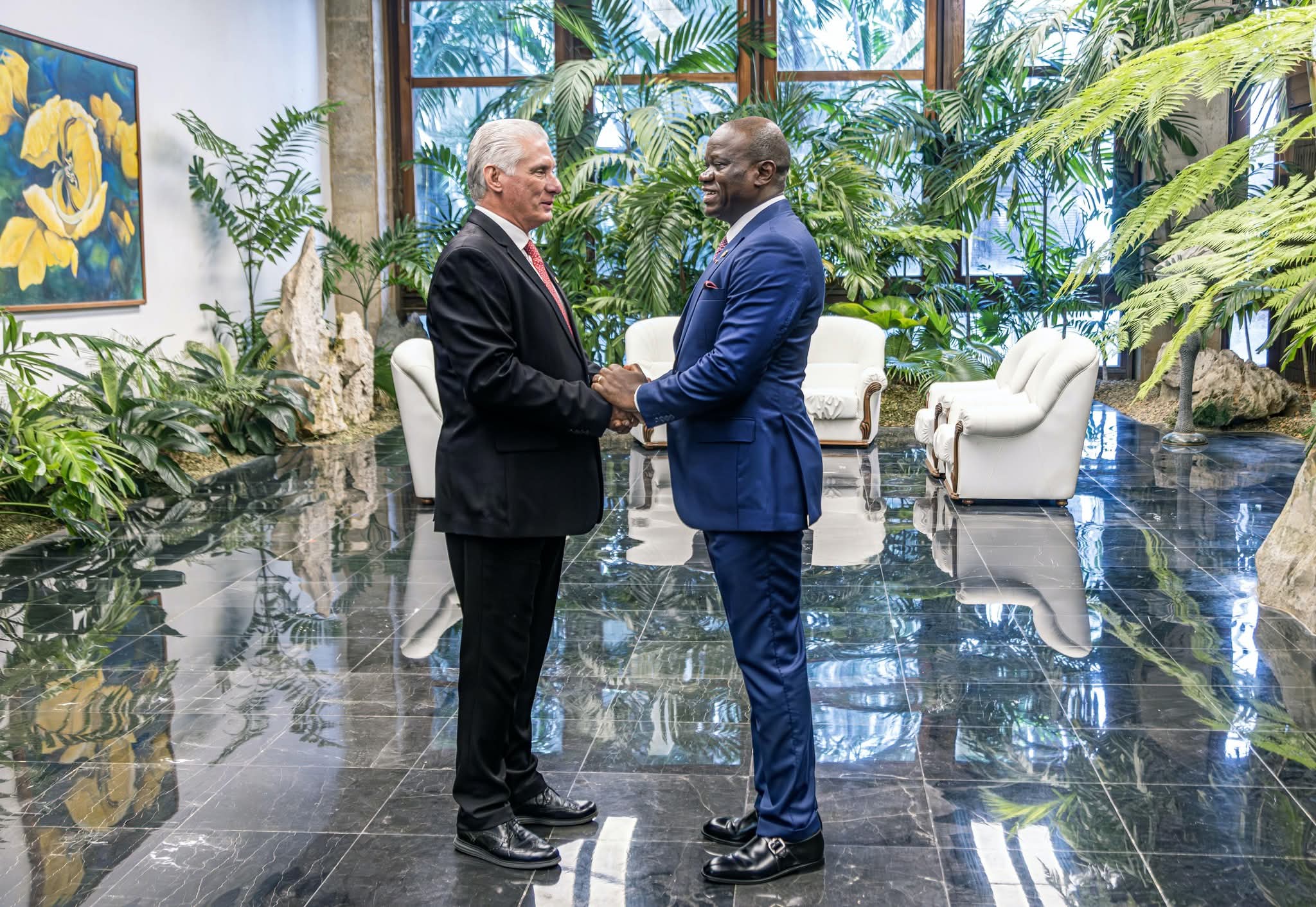 Diplomatie active : le Président Oligui Nguema et son homologue cubain scellent trois accords stratégiques