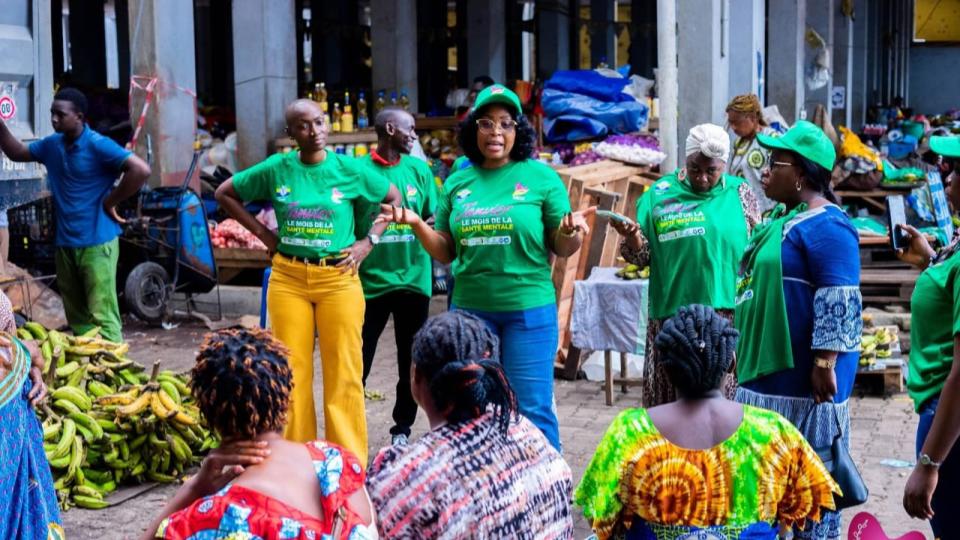 Libreville : au PK8, l’ANDAS mobilise les commerçantes autour des enjeux de la santé mentale