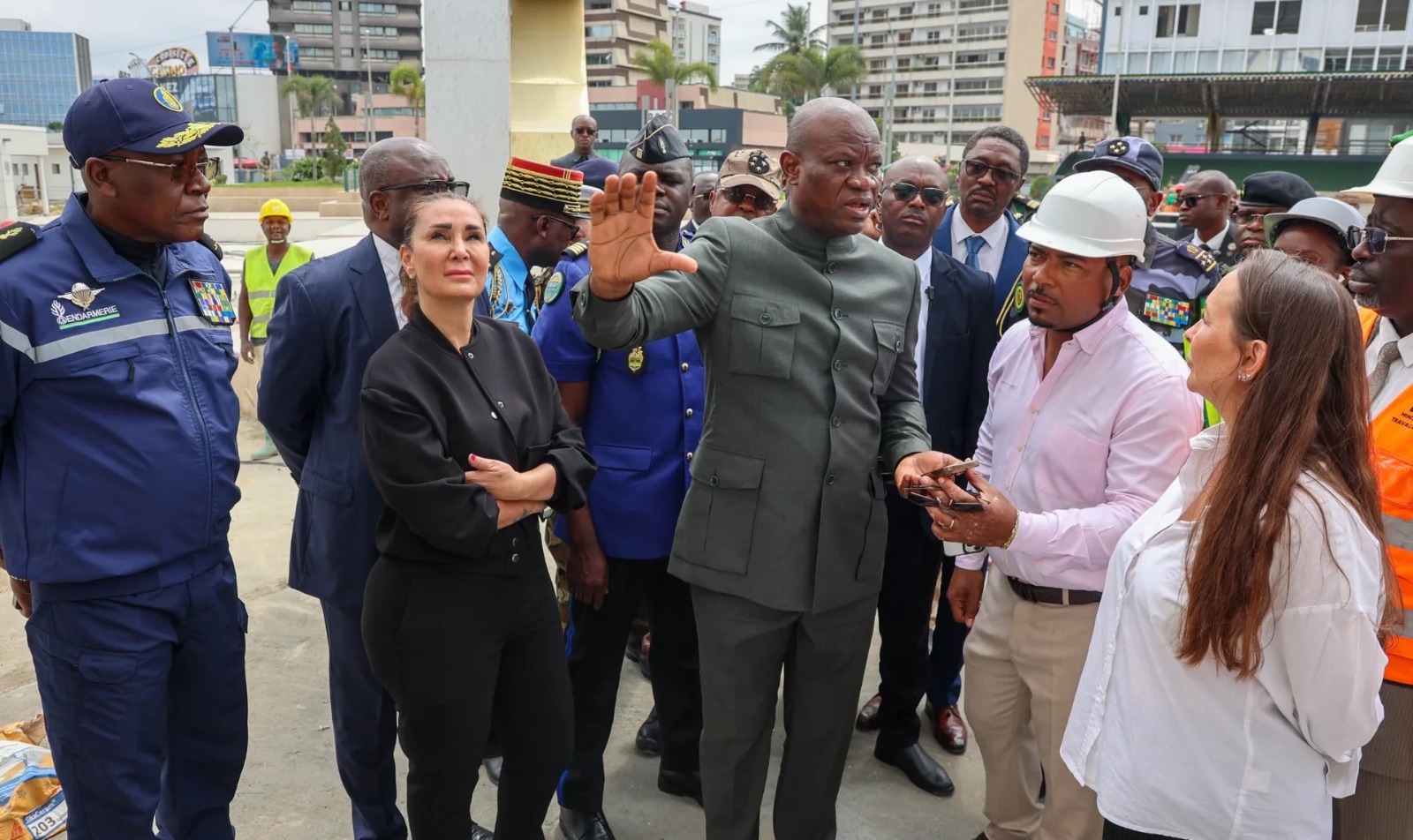 À l’approche du 17 août, Oligui Nguema inspecte le monument Georges Damas Aleka, futur symbole de la mémoire nationale