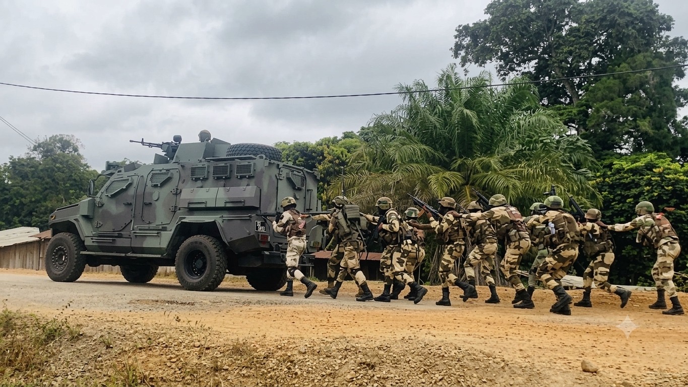 « Kalding 2026 » : l’armée gabonaise en ordre de bataille pour tester sa capacité opérationnelle à Lambaréné « Kalding 2026 » : l’armée gabonaise en ordre de bataille pour tester sa capacité opérationnelle à Lambaréné
