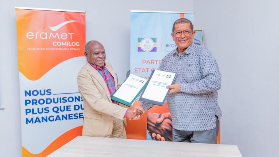 Moanda : Eramet Comilog remet 6,47 milliards de FCFA d’infrastructures à l’État gabonais